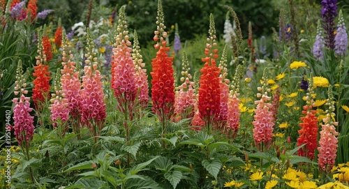 Colorful Snapdragon flowers...