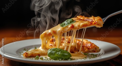 Serving a hot slice of chee...