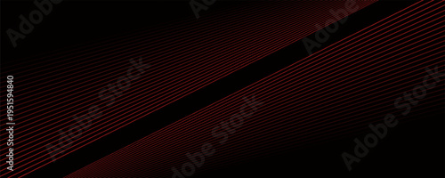 Red and black vector abstract tech futuristic modern 3D line background