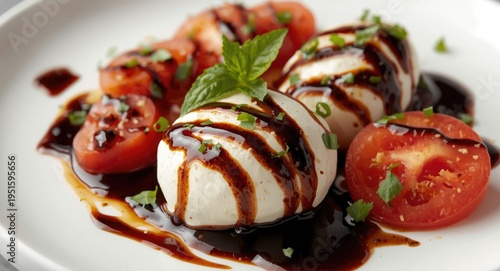 Fresh mozzarella paired wit...