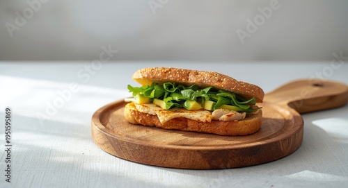 Open faced chicken and avoc...