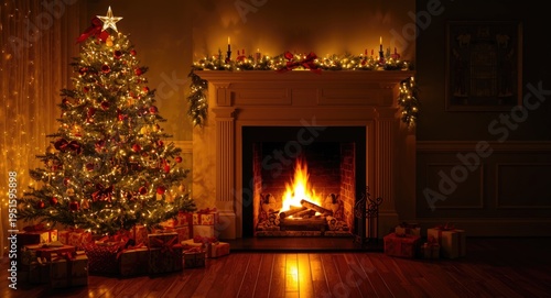 Magical Christmas tree glow...