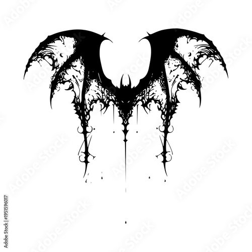 Shadow Goth Cybersigil Tattoo Design