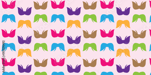 Seamless pattern with colorful butterflies.