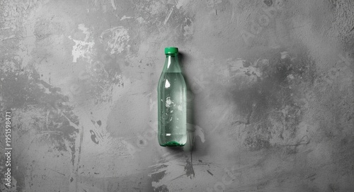 Recycled bottle centered on...