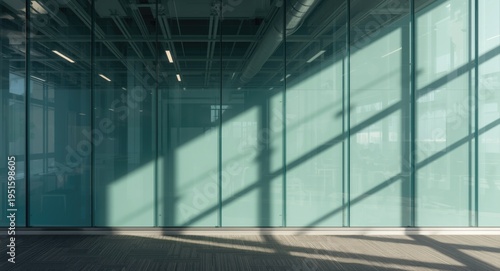 Modern office wall segment ...
