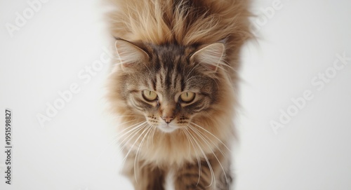 Graceful long haired female...