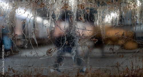Reflective texture on scrat...