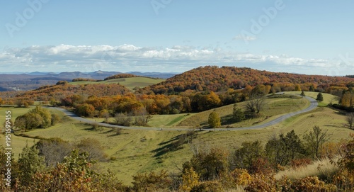 Expansive fall countryside ...