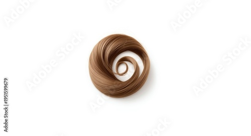 Soft brown curly hair twist...