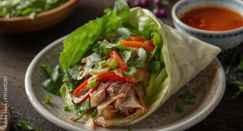 Nham Nueng Wrapped with Fre...