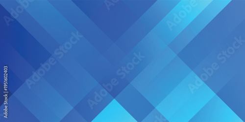 Abstract background with bright blue and royal blue diagonal layers eps10