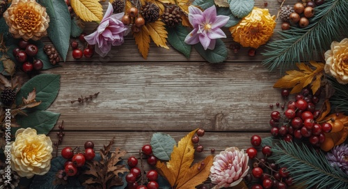 Flat lay featuring seasonal...