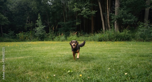 Happy pet enjoying a spacio...