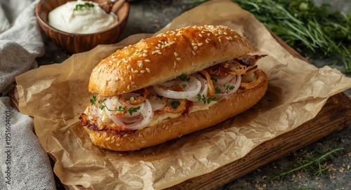 Classic smorrebrod sandwich...