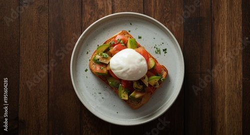Fresh and simple poached eg...