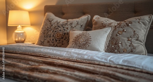 Peaceful bedroom setup with...