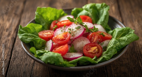Healthy fresh salad snack w...