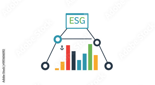 Visualizing ESG metrics for sustainable business strategy and corporate responsibility reporting to stakeholders