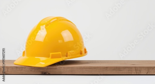 Industrial yellow hard hat ...