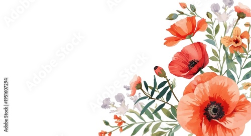 Hand painted loose watercol...