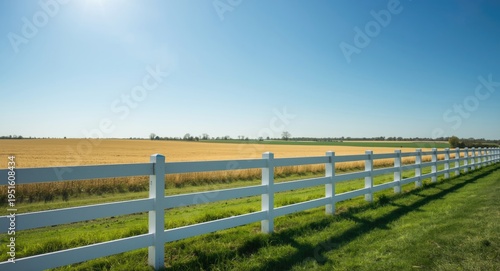 Clear sunny day with white ...