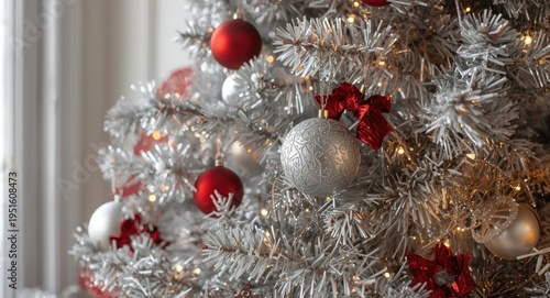 Silver Christmas tree compl...