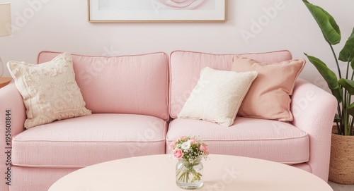friendly living room featur...