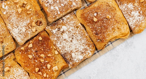 Fresh baked crunchy toast s...