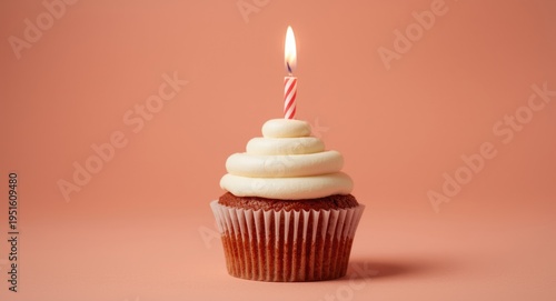 Rich birthday cupcake featu...