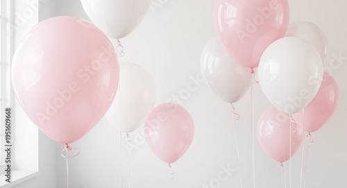 Soft pastel pink and white ...