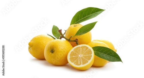 Fresh calamansi fruits isol...