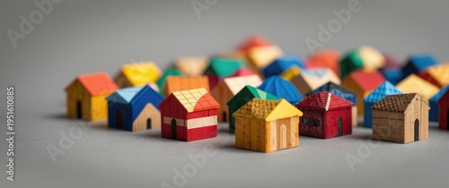 Selective focus on colorful...