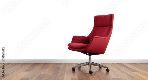 Contemporary ruby red offic...