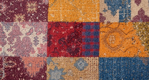 color rich patchwork throw ...