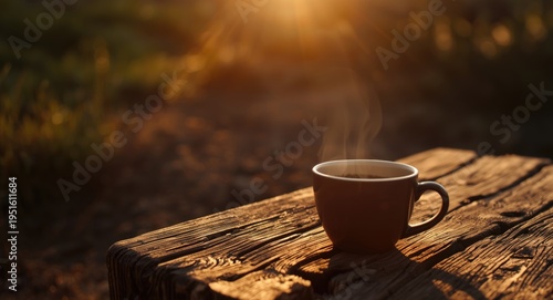 Morning sunbeams warming a ...