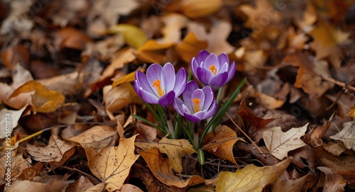 Seasonal bloom of Autumn Cr...