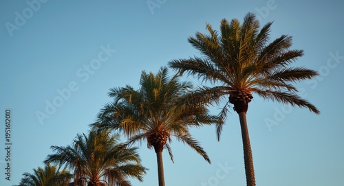 Skylit palms swaying gently...