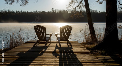 Morning light creating long...