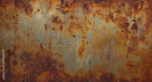 Rust resistant metallic panel background under soft light