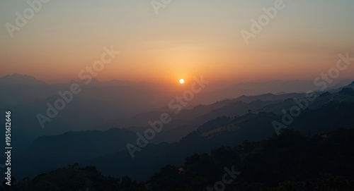 Hazy morning view of expans...