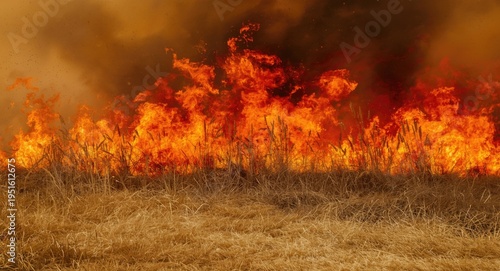 Intense flames overtaking d...