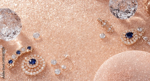 Shimmering jewelry foundati...