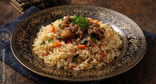 Rice pilaf with tender lamb...