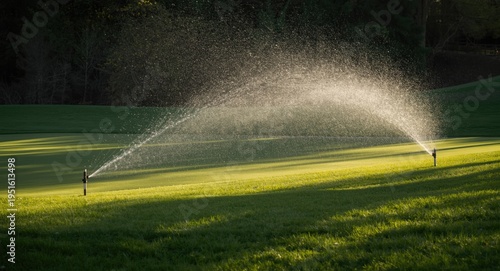 Golf course fairway maintai...