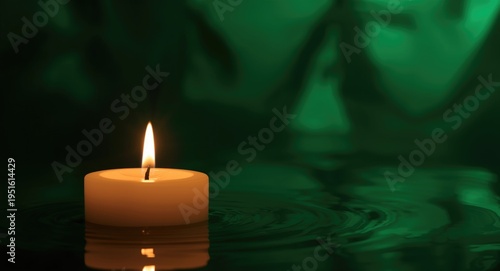 Soft flame flicker of a can...