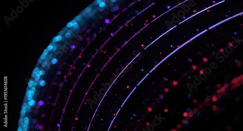Neon color focused graphic ...
