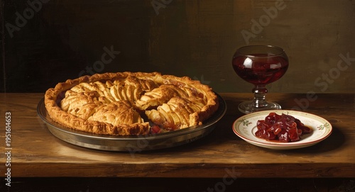 Painting in oil of a delici...