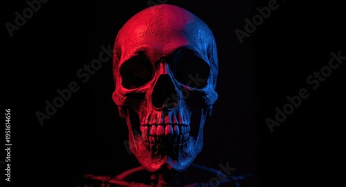 Gothic skull with dark crim...