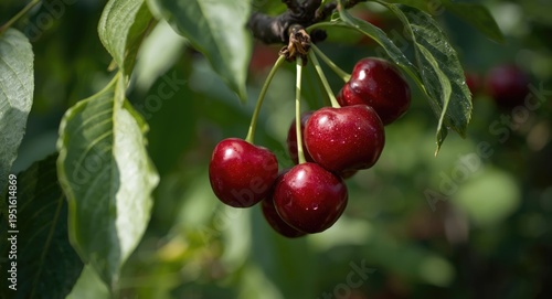 Healthy garden tree burstin...